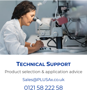 Technical Support Product selection & application advice Sales@PLUSAx.co.uk 0121 58 222 58