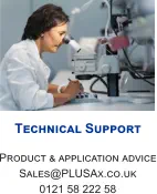 Technical Support  Product & application advice Sales@PLUSAx.co.uk 0121 58 222 58