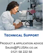 Technical Support  Product & application advice Sales@PLUSAx.co.uk 0121 58 222 58