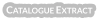 Catalogue Extract