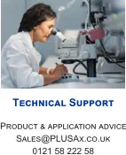 Technical Support  Product & application advice Sales@PLUSAx.co.uk 0121 58 222 58