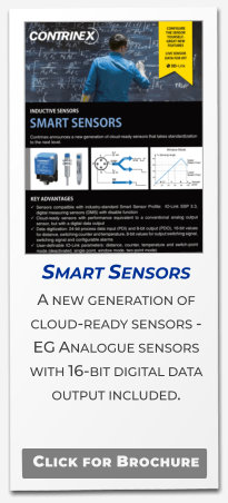 Smart Sensors A new generation of cloud-ready sensors -  EG Analogue sensors with 16-bit digital data output included.   Click for Brochure